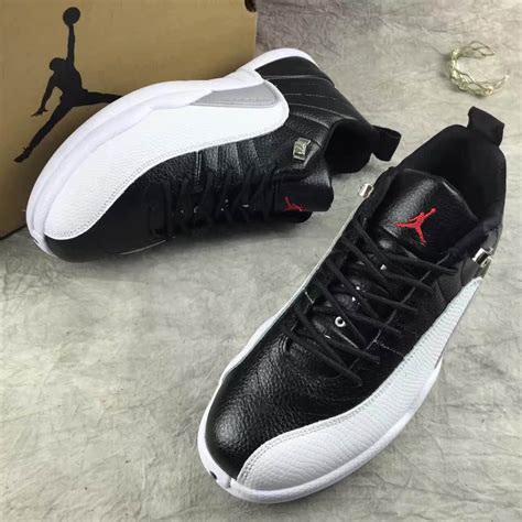 12 jordans black and white|air jordan 12 retro men's.